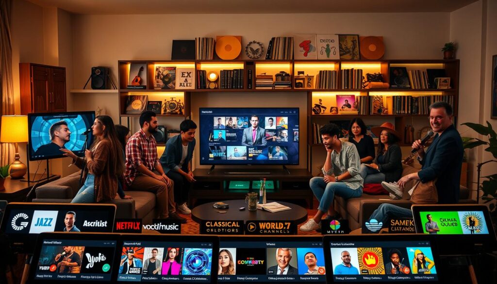 Global music and specialty channels